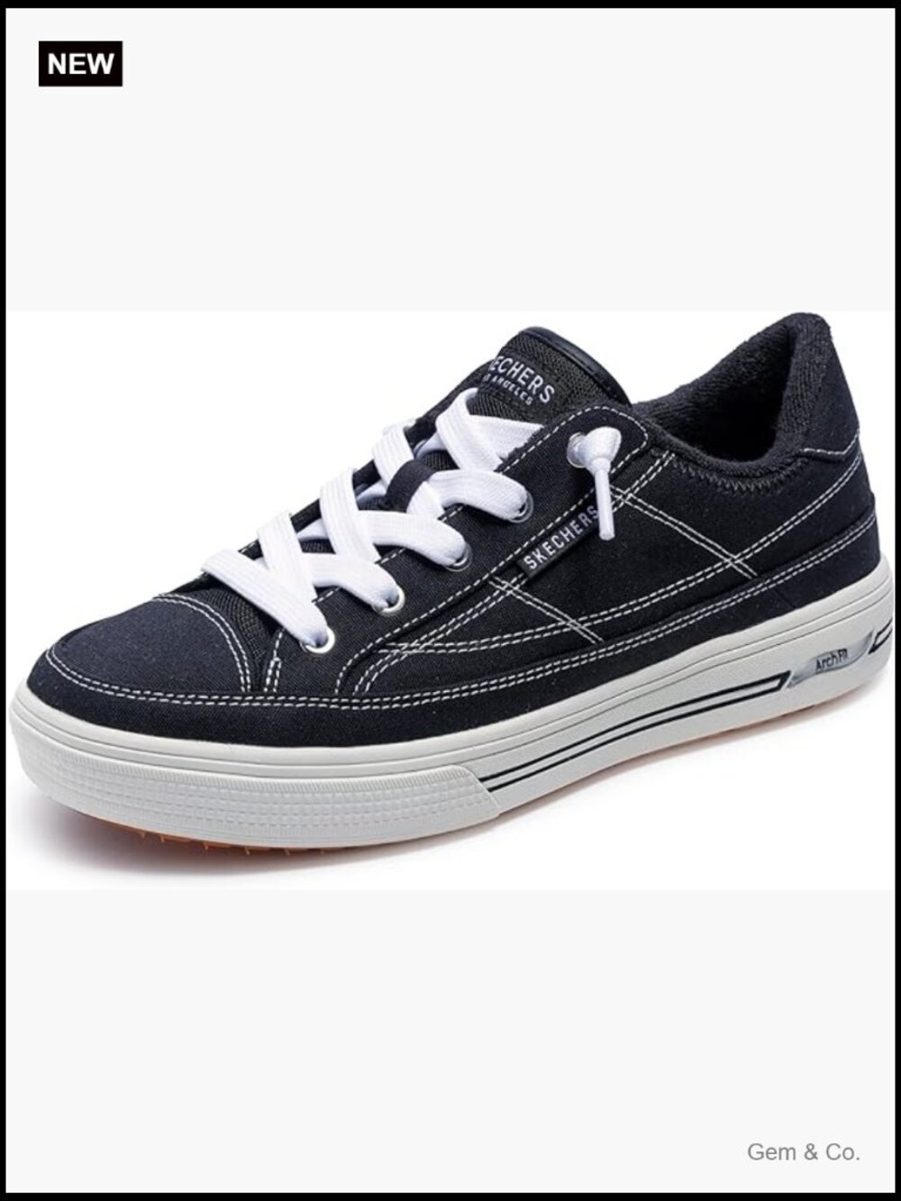 Arch Fit Sneakers - Slip On Walking Shoes with Arch Support